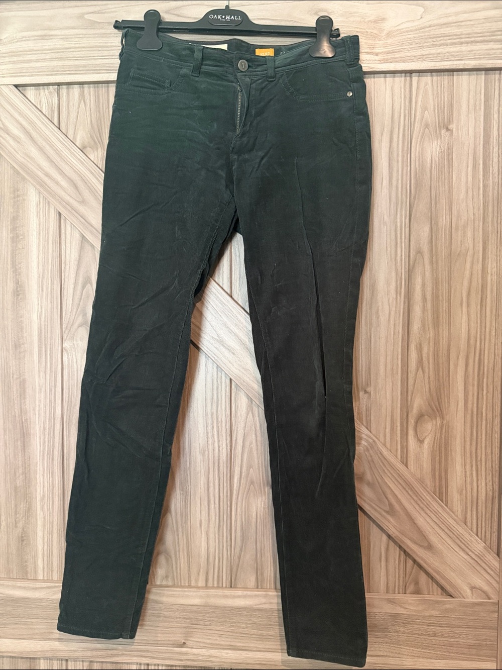 Anthropologie Emerald Corduroy Slim Pants
